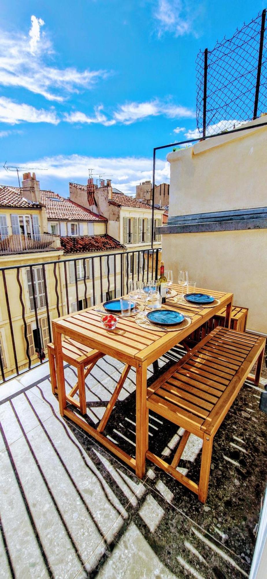 Terrasse - Hyper Centre - 2 Chambres - Parking Gratuit - Calme & Lumineux - Arrivee Autonome Marsilia Exterior foto
